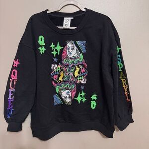 Queen of Sparkles Queen of Diamonds crewneck sweatshirt size medium